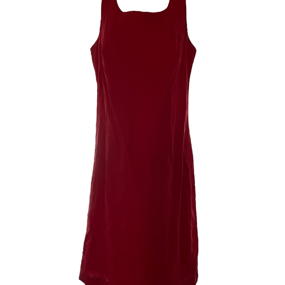 Metrostyle Elegant Red Sleeveless Dress